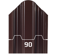  Металлоштакетник Константа 90 мм односторонний матовый